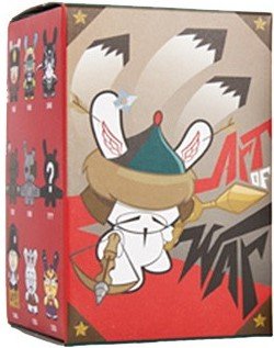Napoleon figure by Frank Kozik, produced by Kidrobot. Packaging.