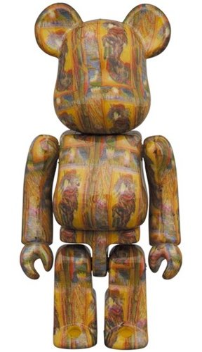 Van Gogh Museum - Courtesan(after Eisen) BE@RBRICK 100％ figure, produced by Medicom Toy. Front view.