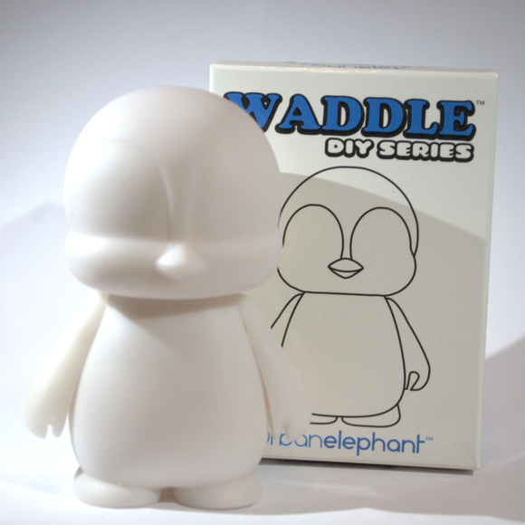Waddle DIY figure by Urban Elephant, produced by Urban Elephant. Packaging.