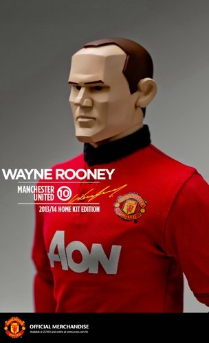 Wayne Rooney figure by Alan Ng, produced by Zcwo. Detail view.