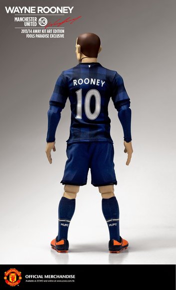 Wayne Rooney figure by Alan Ng, produced by Zcwo. Back view.
