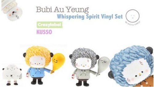 Whispering Spirit Vinyl Set figure by Bubi Au Yeung, produced by Crazylabel. Front view.