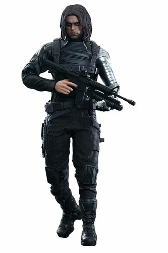 Winter Soldier figure by Jc. Hong, produced by Hot Toys. Front view.