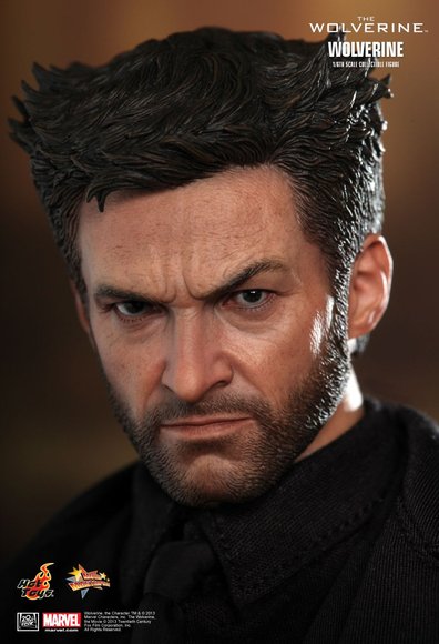 Wolverine figure by Marvel, produced by Hot Toys. Detail view.