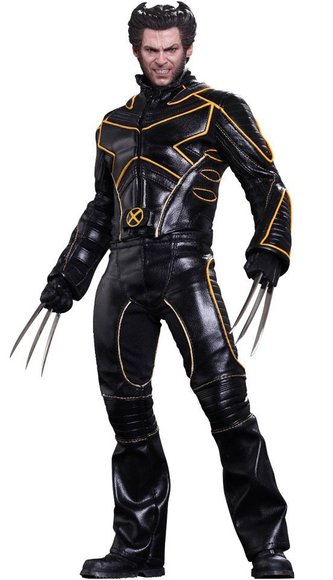 Wolverine figure by Marvel, produced by Hot Toys. Front view.