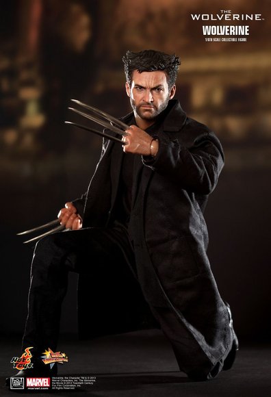 Wolverine figure by Marvel, produced by Hot Toys. Front view.
