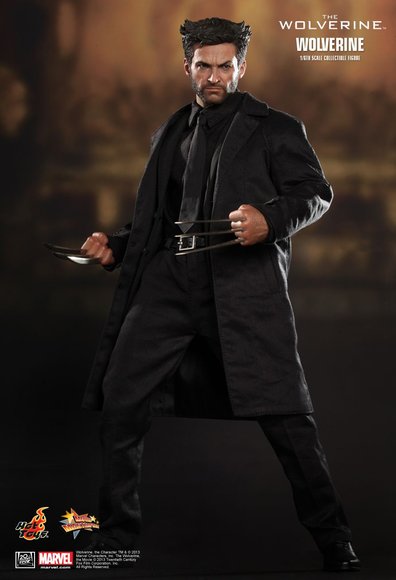 Wolverine figure by Marvel, produced by Hot Toys. Front view.