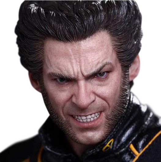 Wolverine figure by Marvel, produced by Hot Toys. Detail view.