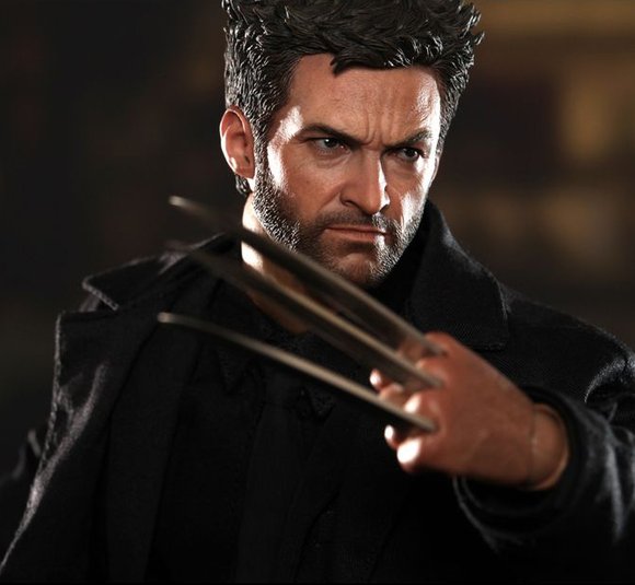 Wolverine figure by Marvel, produced by Hot Toys. Detail view.