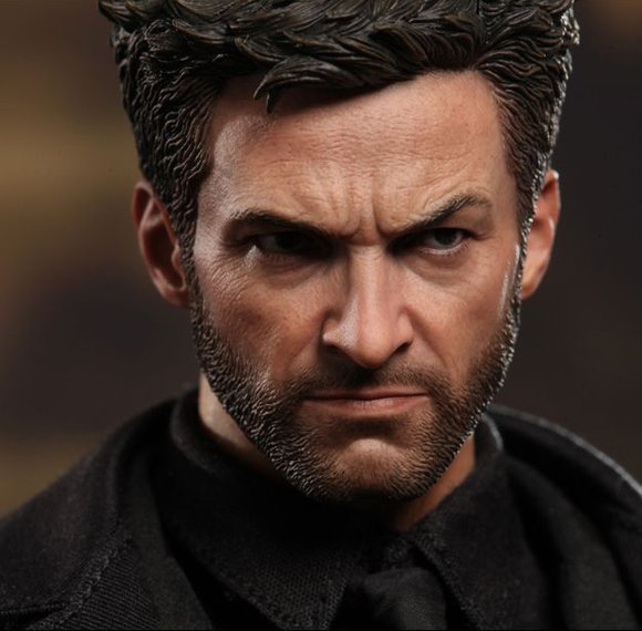 Wolverine figure by Marvel, produced by Hot Toys. Detail view.