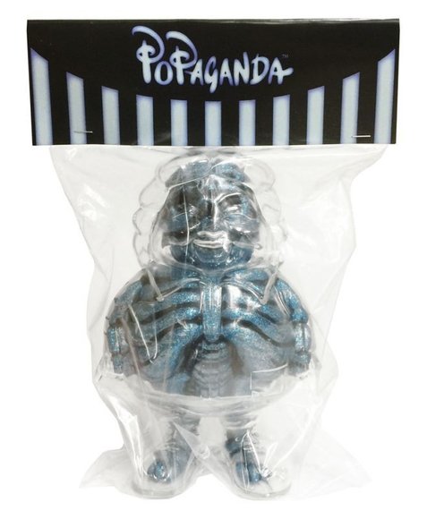 X-RAY MC SUPER SIZED BLUE RAME ver. figure by Ron English, produced by Secret Base. Packaging.