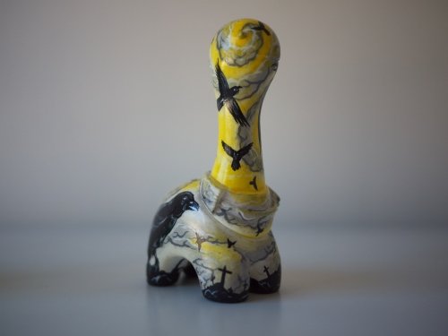 Yellow Skies figure by Mr. Lister, produced by Chima Group. Front view.