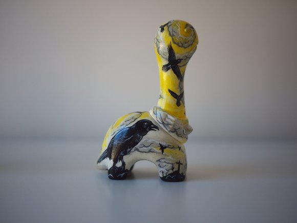 Yellow Skies figure by Mr. Lister, produced by Chima Group. Side view.
