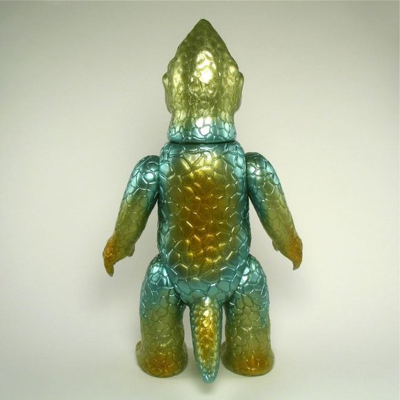 Zagoran - Gold, Metallic Light Blue figure by Kiyoka Ikeda. Back view.