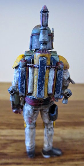 ZOMBIE BOBA FETT figure by Jim Magee (Jim1297). Back view.