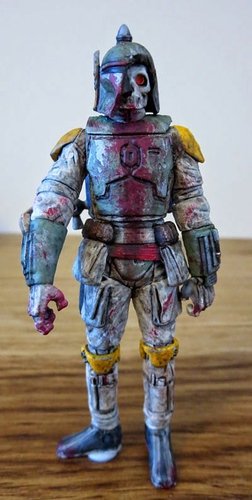 ZOMBIE BOBA FETT figure by Jim Magee (Jim1297). Front view.