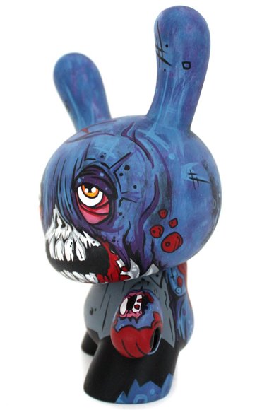 Zombie Dunny figure by Mostly Harmless. Side view.