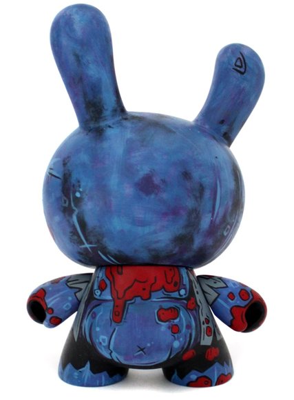 Zombie Dunny figure by Mostly Harmless. Back view.